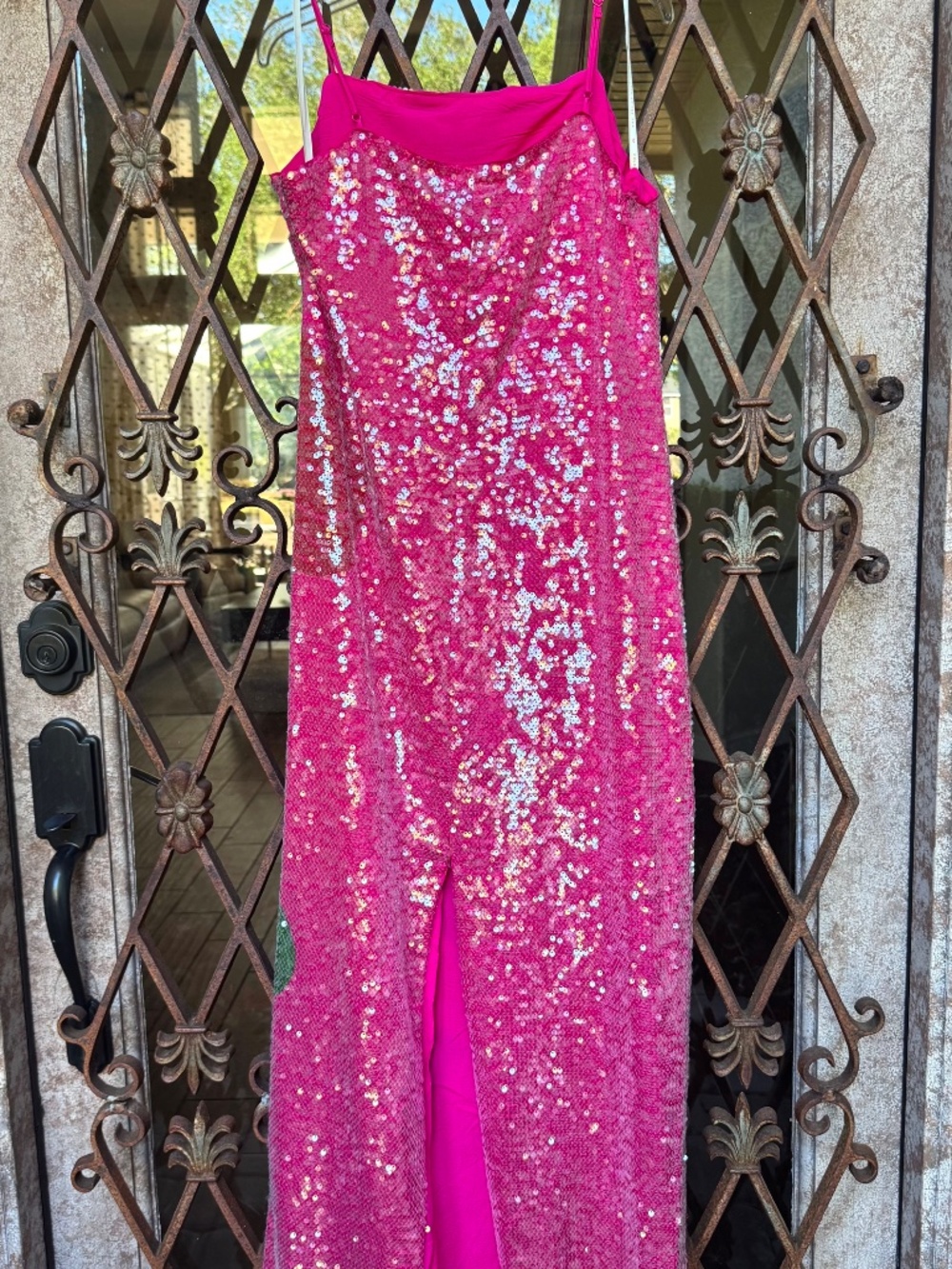 NWT Gorgeous Farm Rio Sequin Slip Dress S - Picture 2 of 9